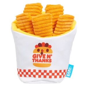 Bark Squeak Potato Fries Plush Dog Toy